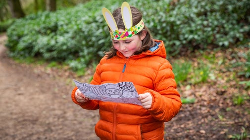 Easter egg hunt, easter trail, surrey, hindhead common, devil's punch bowl, family walk, spring time, spring walk, national trust, national trust trail, national trust walk